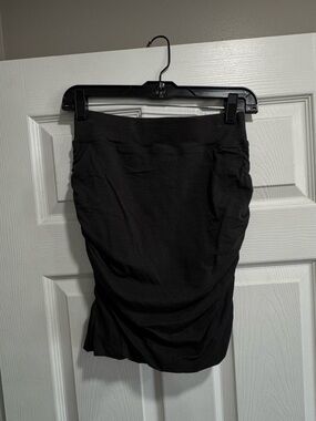 Sundry Charcoal Ruched Pencil Skirt